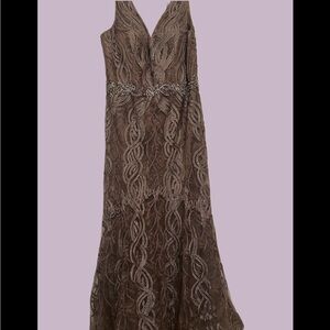 Gorgeous Mocha Evening Gown